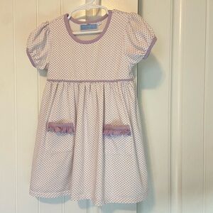 Purple Polka Dot Trotter Street Dress